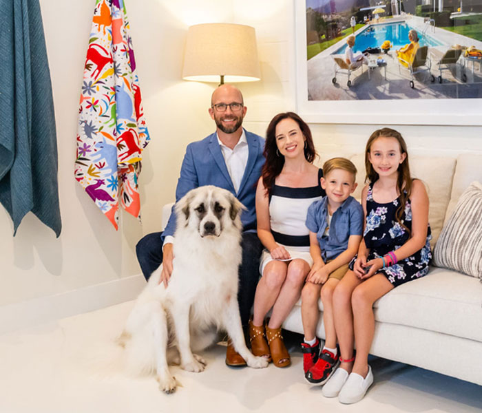 Ornata Residential services owner and his family